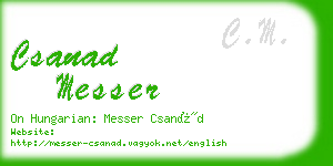 csanad messer business card